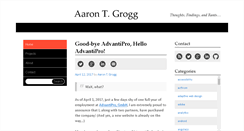 Desktop Screenshot of aarontgrogg.com