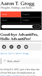 Mobile Screenshot of aarontgrogg.com
