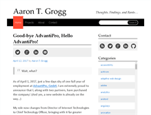 Tablet Screenshot of aarontgrogg.com
